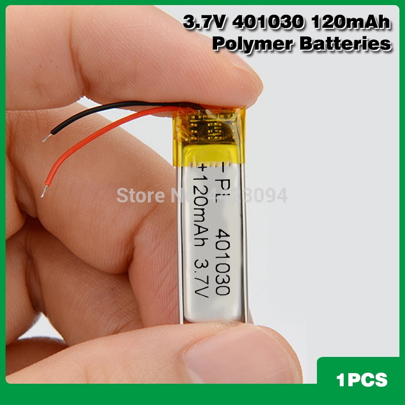 3.7V 120mAh 401030 litowo-polimerowy akumulator litowo-jonowy do MP3 MP4 MP5 GPS tablet DVD kamera Bluetooth Lipo cell: 1ps