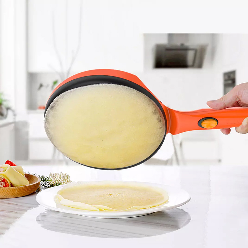 Ménage antiadhésif crêpière casserole électrique crêpe gâteau Machine à frire plaque chauffante Portable cuisine outils de cuisson
