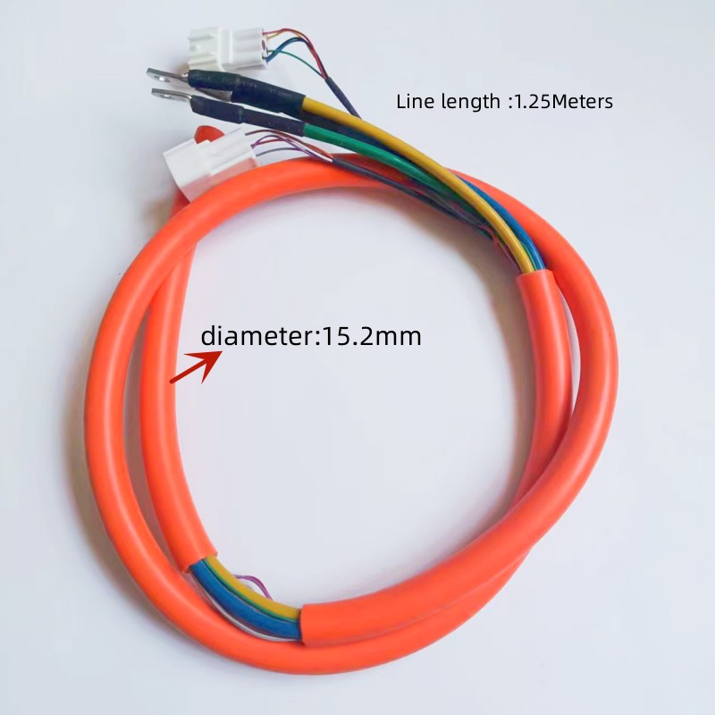 1.25 Meter 10Mm ² Elektrische Fiets High Power Motor Draad Motor Kabel Voor Hoge Snelheid Motor Elektrische Fiets Accessoires
