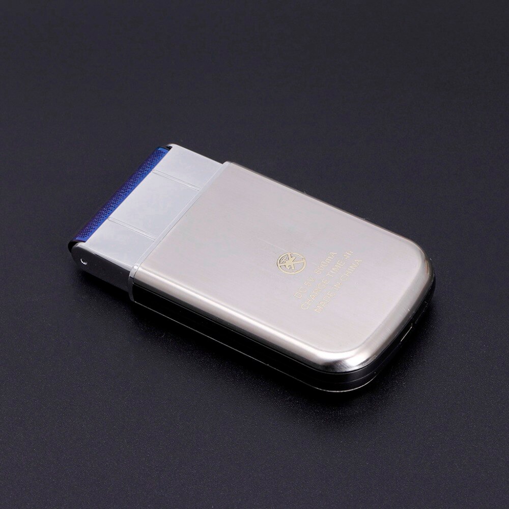Mini Usb Oplaadbare Vergeldende Blade Elektrisch Scheerapparaat Scheerapparaat Voor Mannen