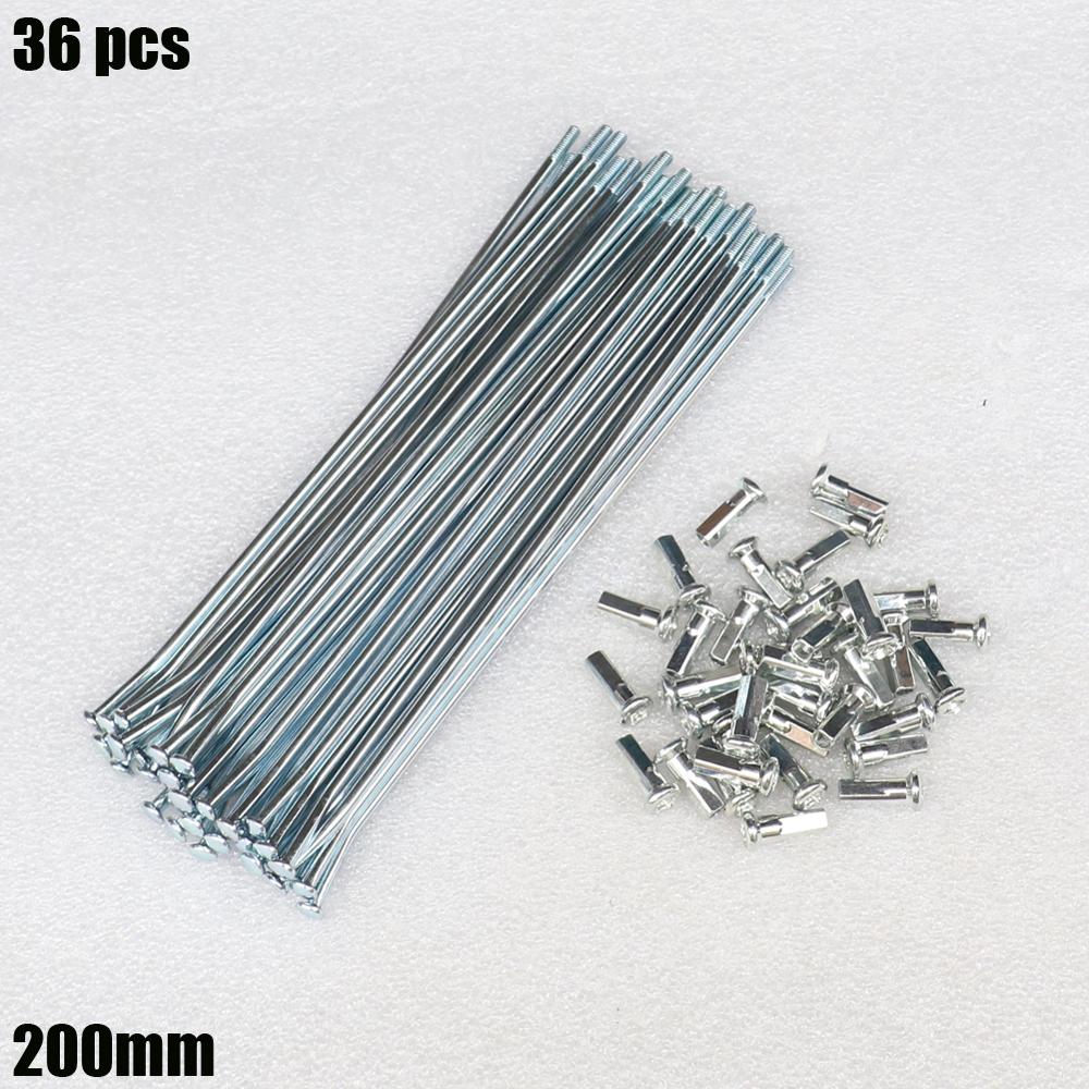 36 pcs 200-245 mm 8G spokes 4mm width spokes bend For electric bicycle bike motorcycle radios for motorcycle and child bike