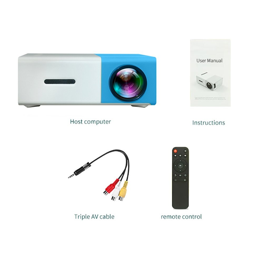 20-80Inch YG300 Draagbare Projector High Definition 1080P Led Projector Multi Interface Home Entertainment Projector