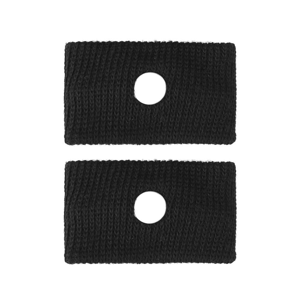 Muñequeras deportivas de seguridad para el cuidado de la piel, 1 par de muñequeras deportivas para el cuidado de la piel, para el mareo y la enfermedad de movimiento: Negro