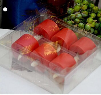 Paquet de 6 bougies chauffe-plat LED rouge ou blanc ménage vela led bougies sans flamme à piles: 6 pieces red