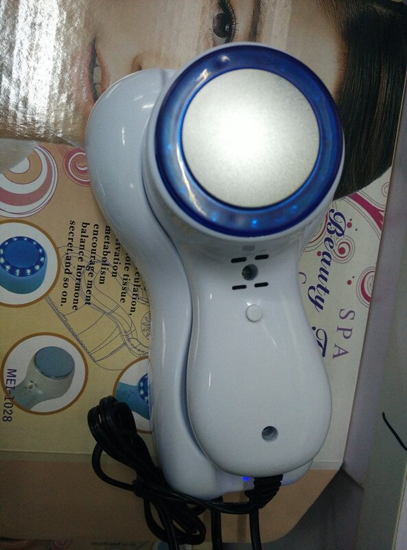 Handle Blue Light Cold Hammer Skin Rejuvenation Spa Beauty Massage Device