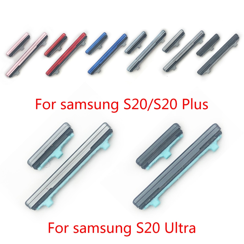 Power Knop + Volume Zijknop Voor Samsung Galaxy S20 / S20 Plus / S20 Ultra Rne Plastic Knop