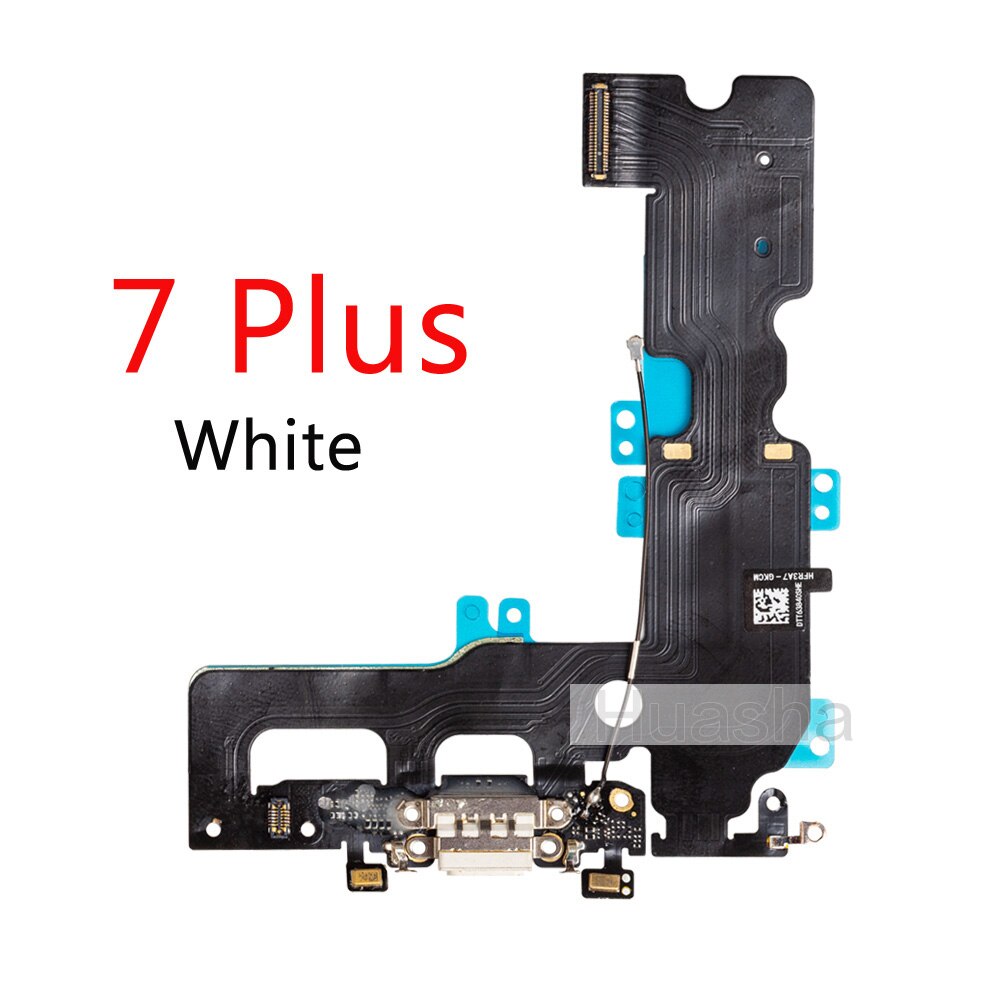Für iPhone 7G 7 8G 8 Plus X Lade-Port Dock Connector Kopfhörer Audio Jack + Mikrofon Flex kabel Ersatz: For 7 Plus White