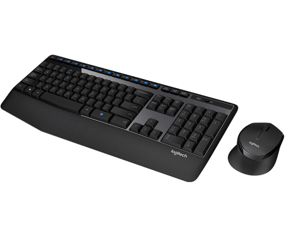 Logitech MK345 wireless Keyboard Mouse Combos Optical Ergonomic PC Laptop