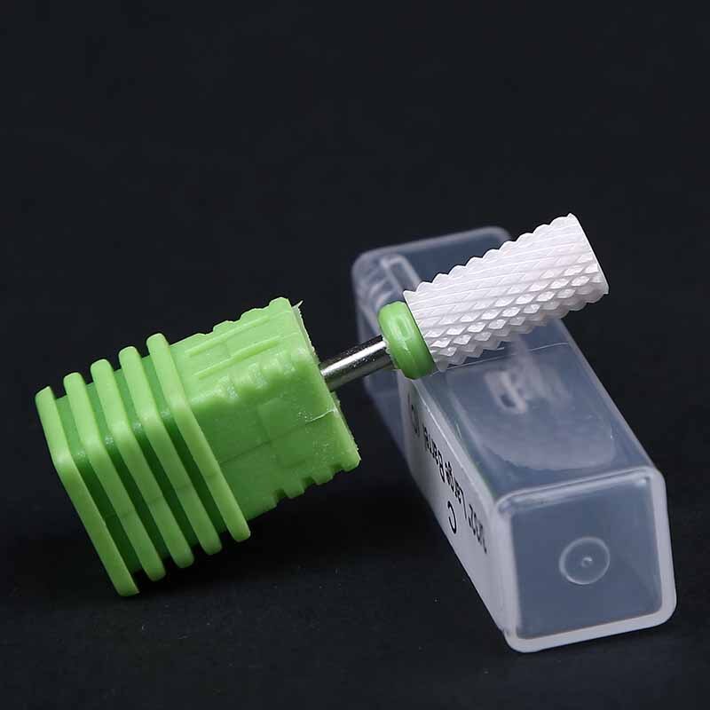 Elektrisk neglefil 3/32 " keramisk neglebor grov medium finkornet manikyrbor med flat topp keramisk neglebor ,jk: C