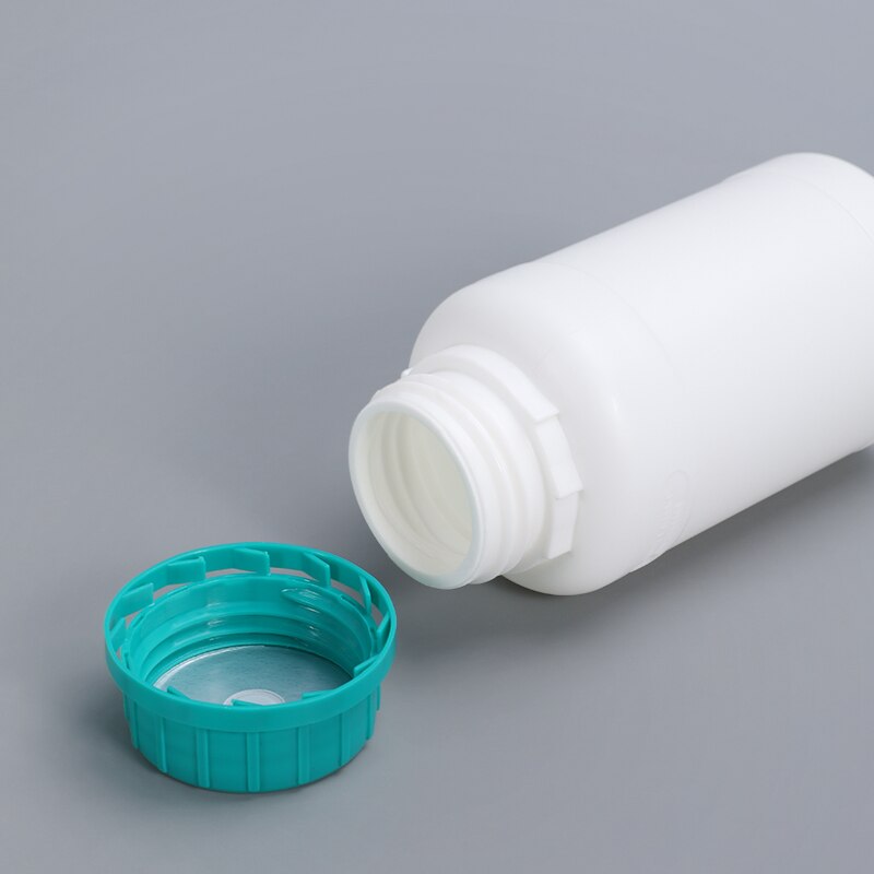 Plastic Bottle with Blue Cap HDPE Material Storage Container for Liquid Reagent Food Grade Sample Bottle