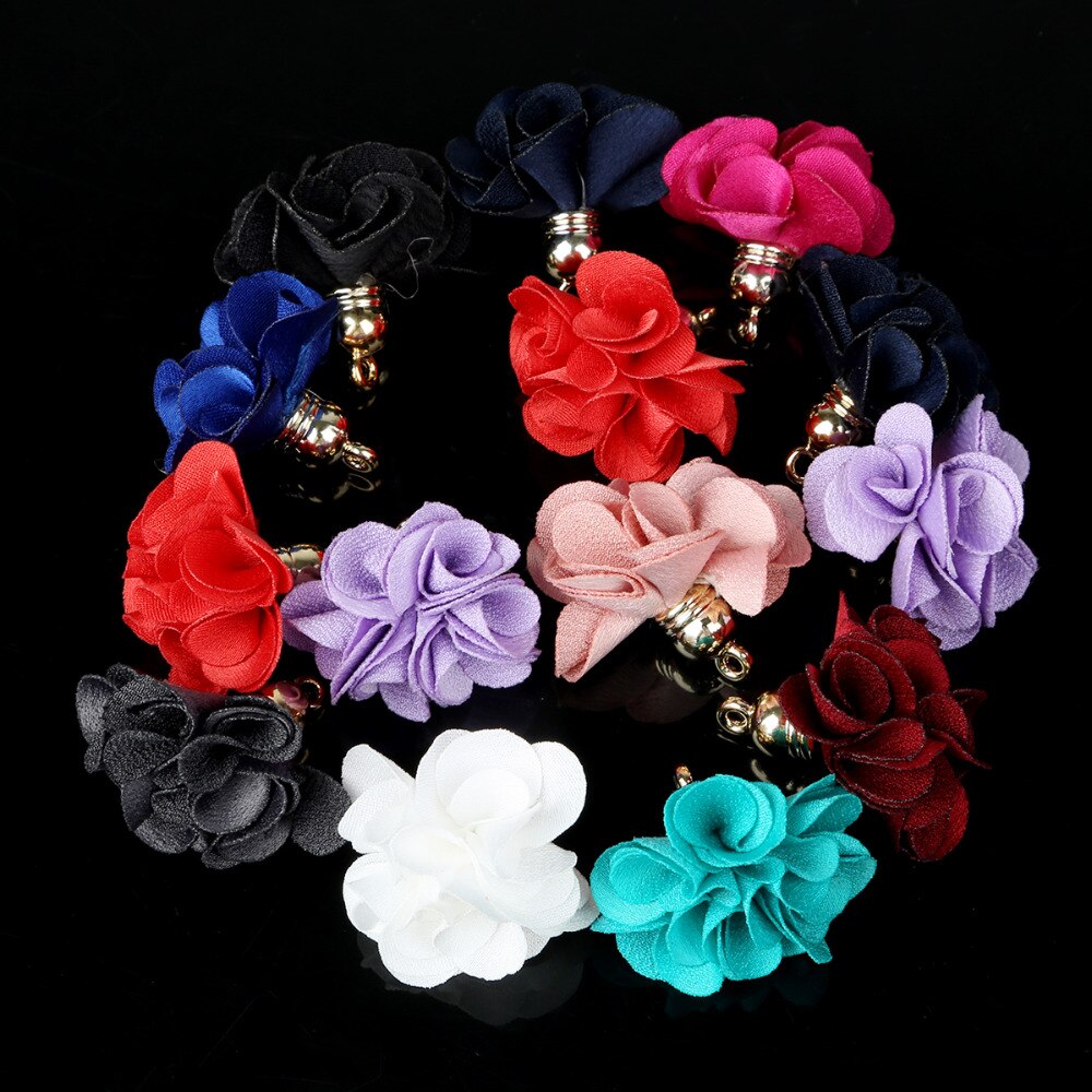 10 stuks 3*25cm bloemen bedel hanger kwastjes voor strik knutselen bruiloft feest decoratie doe-het-zelf benodigdheden verpakking accessoires