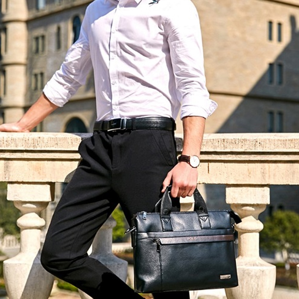De Simple Dot famosa de los maletín bolsa Ptgirl bolsa de ordenador portátil de cuero Casual Hombre bolsos de bandolera bolsa de мужские сумки