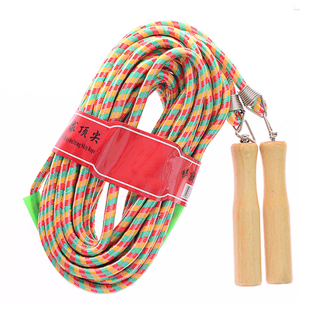 Fitness Jump Ropes With Wood Handle Long Skipping Rope For Multiplayer Group Teamwork Sports Game 3/5/7/9m