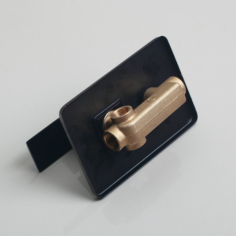 KEMAIDI Brass Bathroom Cold Bath Mixer Valve Wall Mounted Water Control Valve Single Lever Shower Control Handle 3-Colors