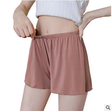 Jinsen Aite Plus Size Women Safety Short Pants Elasticity Waist Large Size Loose Casual Breathable Home Bottom Short Pants JS126: Pink / L