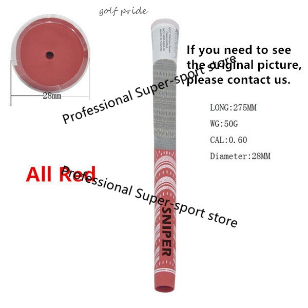 Direct Classic platinum Golf Grips Standard Golf Clubs Grips Rubber Cotton 13pcs/lot: Red