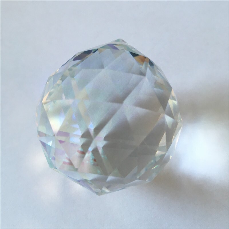 10 st / parti 40mm ab färg kristallkrona boll hängande bollar glas prisma hängen boll belysning prisma hängen boll för
