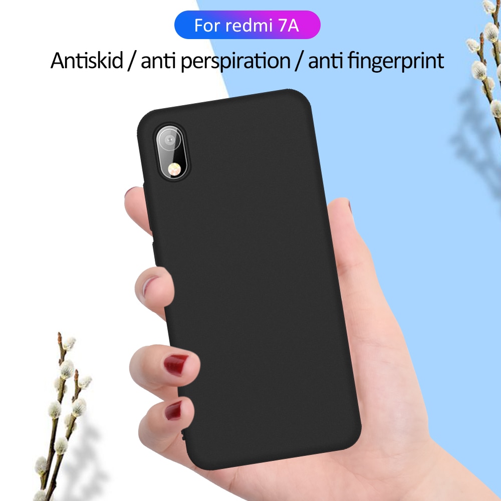 Miękki TPU matowy pokrowiec na Xiaomi Redmi Note 8 7 6 5 Pro K20 Pro Ultra cienki czarny silikonowy pokrowiec na Redmi 8 8A 7A pokrowiec ochronny