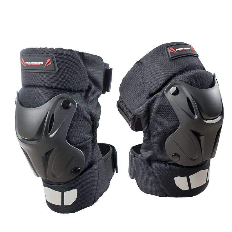 ROCK BIKER Motorcycle Knee Pads Motocross Knee Protector Guard Moto Knee Protector Cold-Proof Crashproof Protective Gear Guards: Default Title
