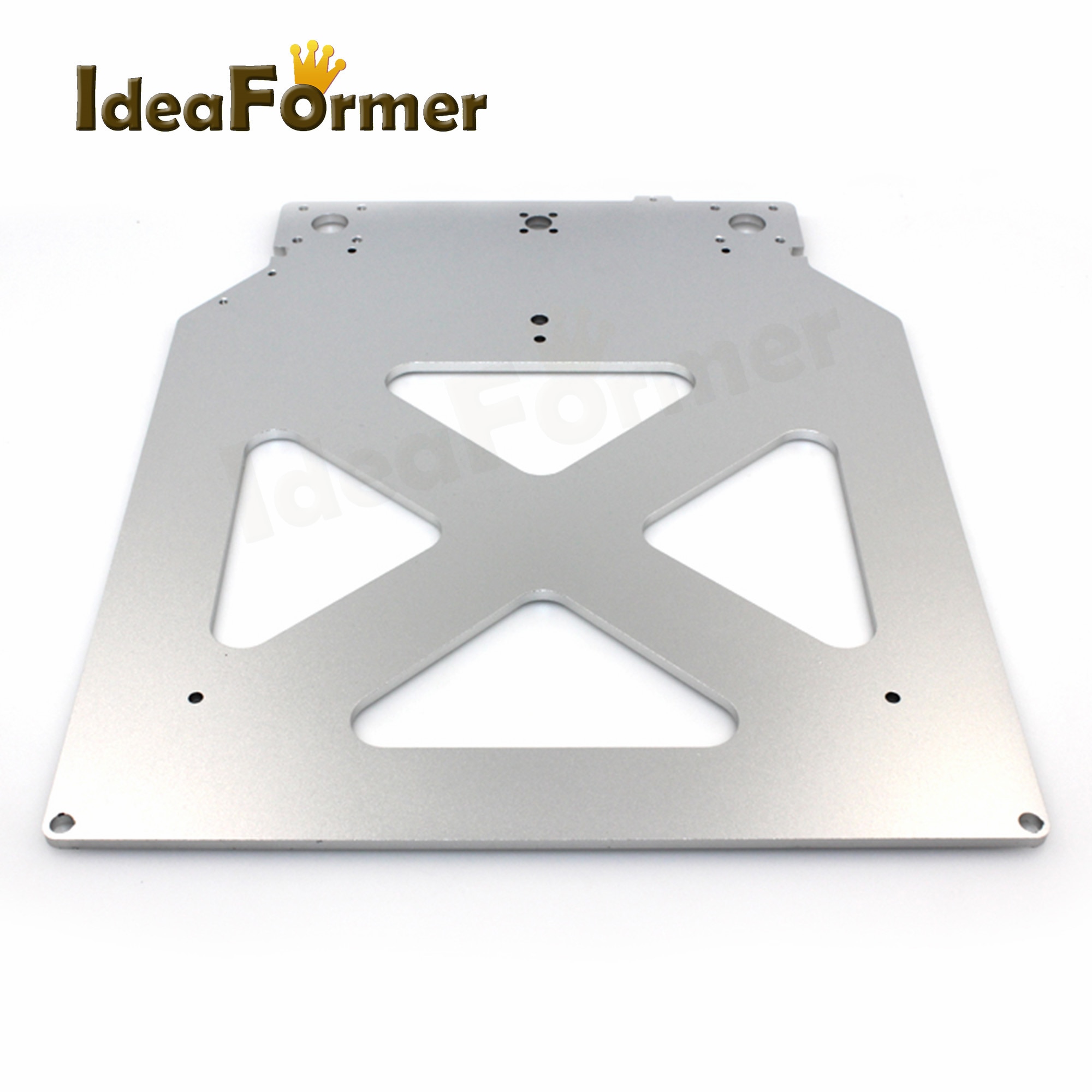 3D Printer Parts UM2 Z Table Base Plate Platform Bracket Supporting (with 4 triangle holes inside) Heating Bed Aluminum Plate.