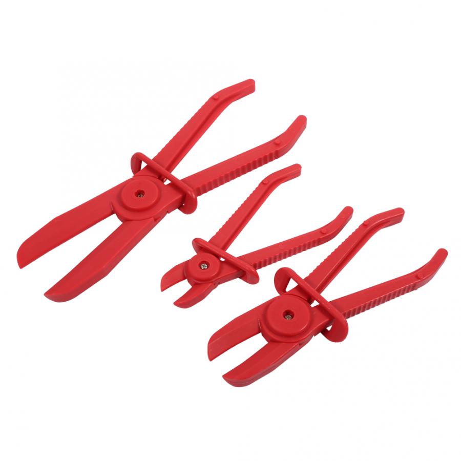 3Pcs Nylon Slang Klem Tool Set Rode Rem Brandstof Water Lijn Klem Tang Handen Gratis Tool