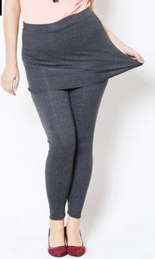 Jinsen Aite de talla grande 3XL paquete mallas de para mujeres Casual Slim pantalones lápiz elástico de pantalones de otoño JS612: Gris oscuro