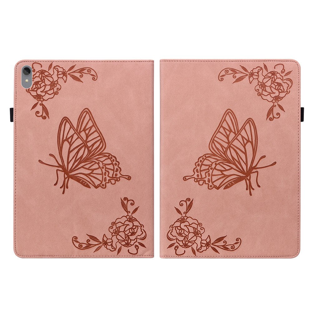 Reliëf Lederen Flip Case Voor Lenovo P11 Plus Case Cover Funda Voor Lenovo Tab P11 11 Inch Coque Tb j606 Tablet Case: Pink