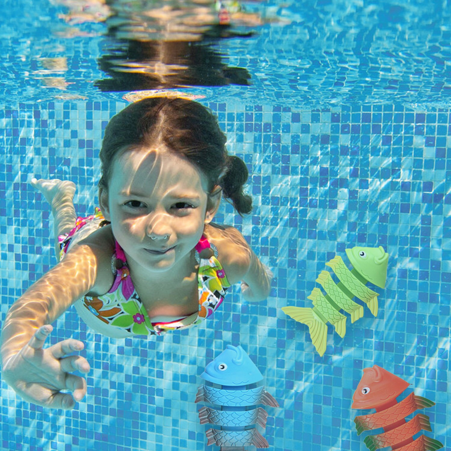 33pz Divertente per Bambini Immersioni Giocattoli impostato Subacquea Giochi D'acqua Giocattoli con il Sacchetto Di Immagazzinaggio per le Ragazze Dei Ragazzi Giochi Estivi di Nuoto piscina festa