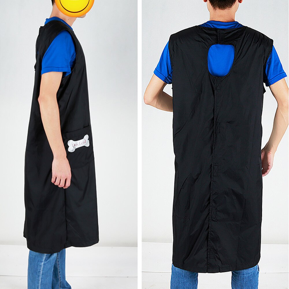 Waterdichte Pet Shop Kleding Schoonheidsspecialist Uniform Anti-Stick Haar Grooming Schort Gewaad Kat Hond Mouwloze Met Pocket Hond Accessoire