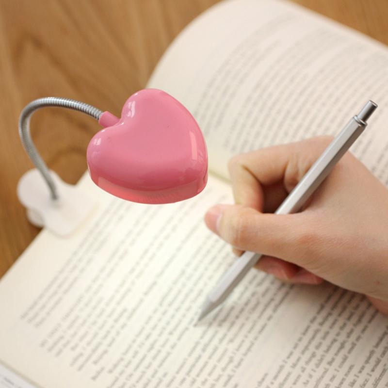 Roze Flexibele leeslamp leeslamp LED Light Clip-on Naast Bed Tafel Bureau Lamp Boek Licht lamp voor lezen