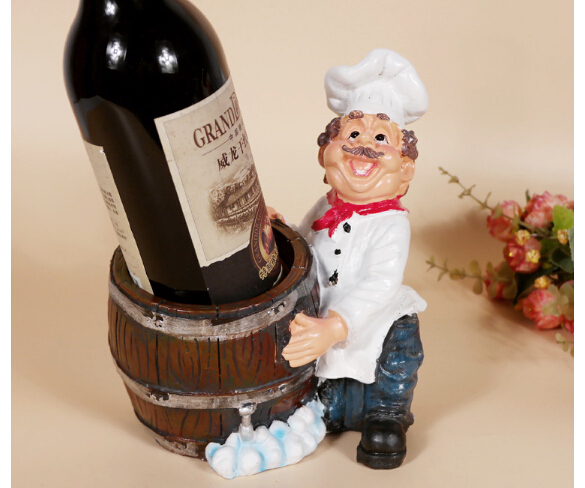 Resin wine rack brothers chef table wine bottle decor decoration two size to select A2050