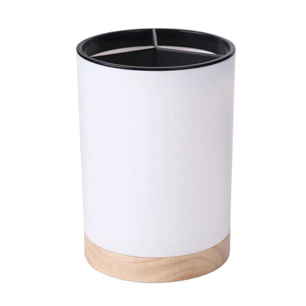 Kitchen Tableware Storage Bucket Utensil Holder Cutlery Drainer Plastic Chopstick Spoon Storage Rack Detachable 3 Divided