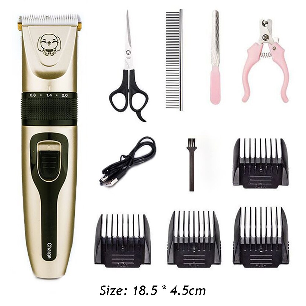 Animal Grooming Clippers Rechargeable Pet Dog Haircut Machine Shaver Pet Cat Dog Hair Trimmer Grooming Cutter Electric Scissor: B