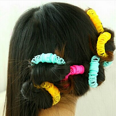 8 stuks/partij magische geluksdonuts krullend haar styling krultang haarrollers krullenroller make-up tools accessoires voor vrouwen dames