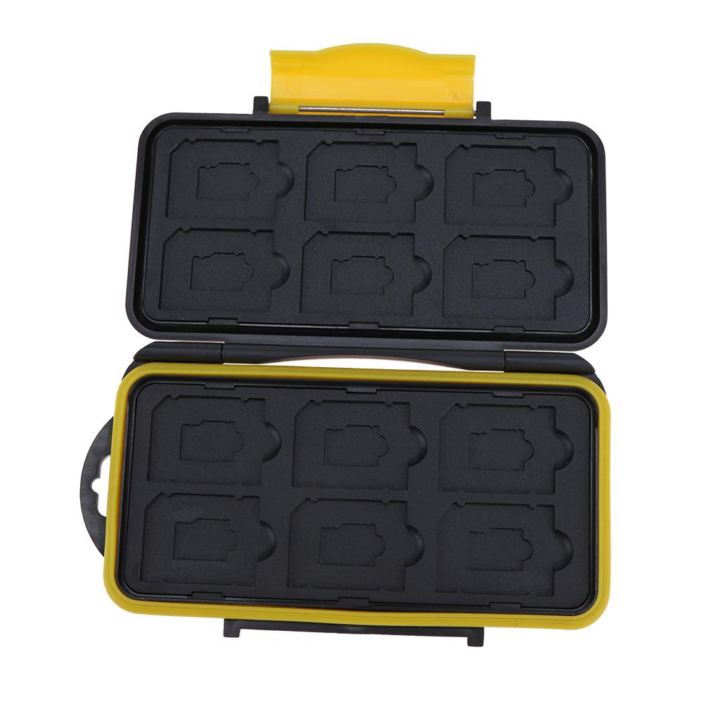 Funda de tarjeta de memoria Multi-grid grande impermeable Anti-choque 12SD + 12TF capacidad caja de soporte para almacenamiento fundas para tarjetas SD/ SDHC/ SDXC/TF