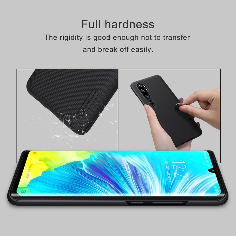 For xiaomi mi note 10 case NILLKIN Frosted PC Matte hard back cover Phone Holder for xiaomi mi cc9 pro case Mi Note 10 Pro