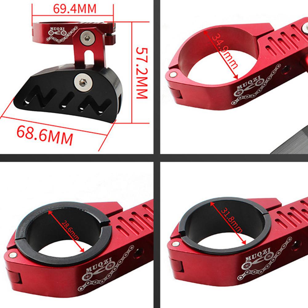 Fiets enkelvoudige schijf kettinggeleider beschermer mountainbike aluminiumlegering kettingspanner mtb rode fiets onderdelen accessoires