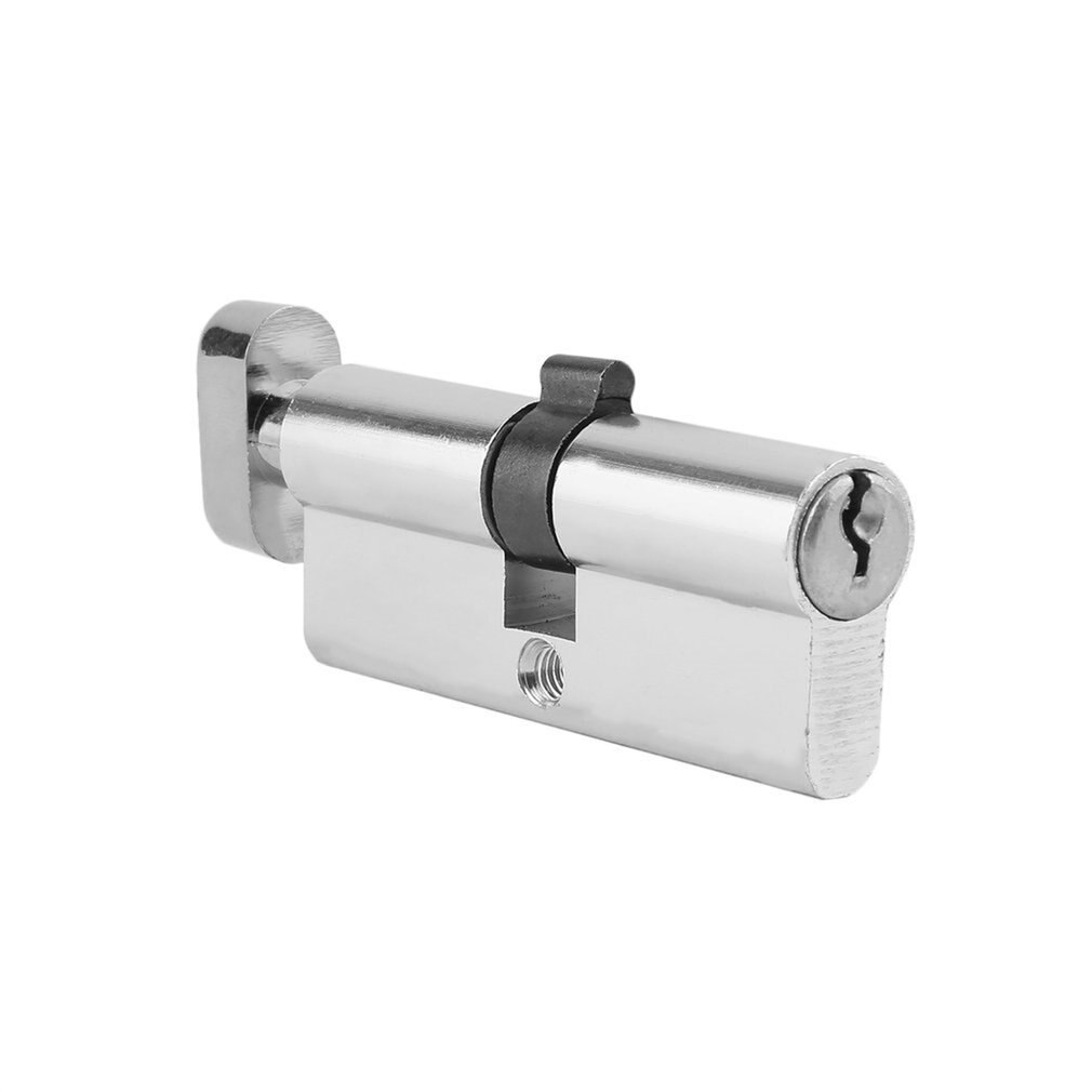 70mm Silver Door Cylinder Biased Lock Cylinder Key Anti-Theft Entrance Brass Door Lock With 3 Keys Effectively Anti Snap