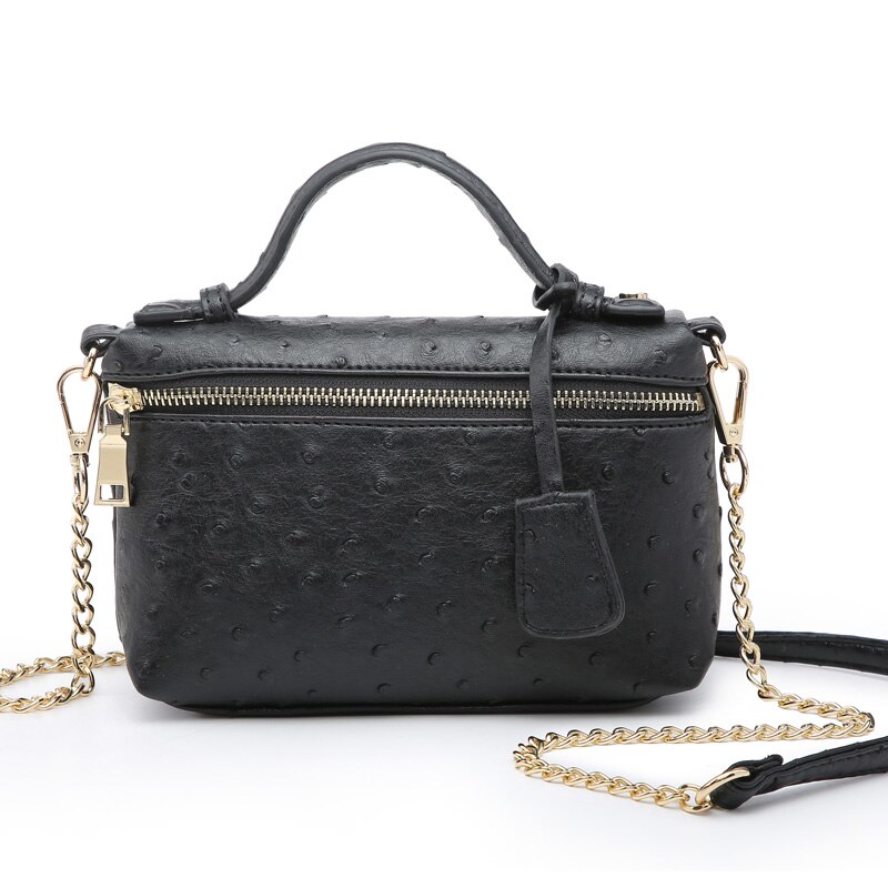 De las mujeres de la amaba de cuero de avestruz embrague bolsas Ins bolso Python bolsa embragues mujeres bolso de de noche: 3793O-Black