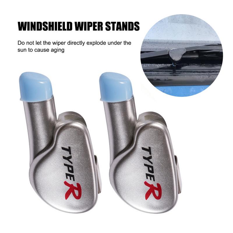 2 PCS Windshield Wiper Stands Accessories Wiper Blade Stand Separator Car Tool Windscreen Wipers The: Silver