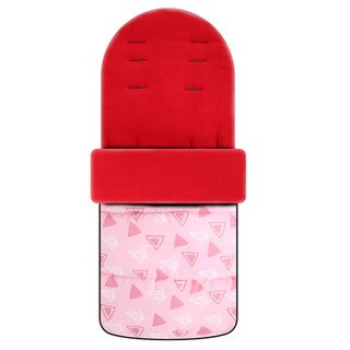 Baby Stroller Warm Foot Cover Children's Quilt Universal Stroller Pad Plus Cotton Thickening Autumn Winter Stroller Accessory: red 02