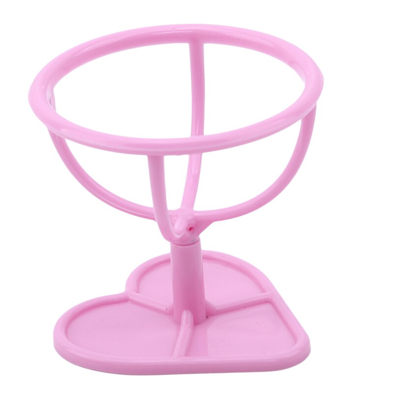 Ankomster kawaii stil mini egg pulver puff sminke bomull svamp renseri holder display stativ brett