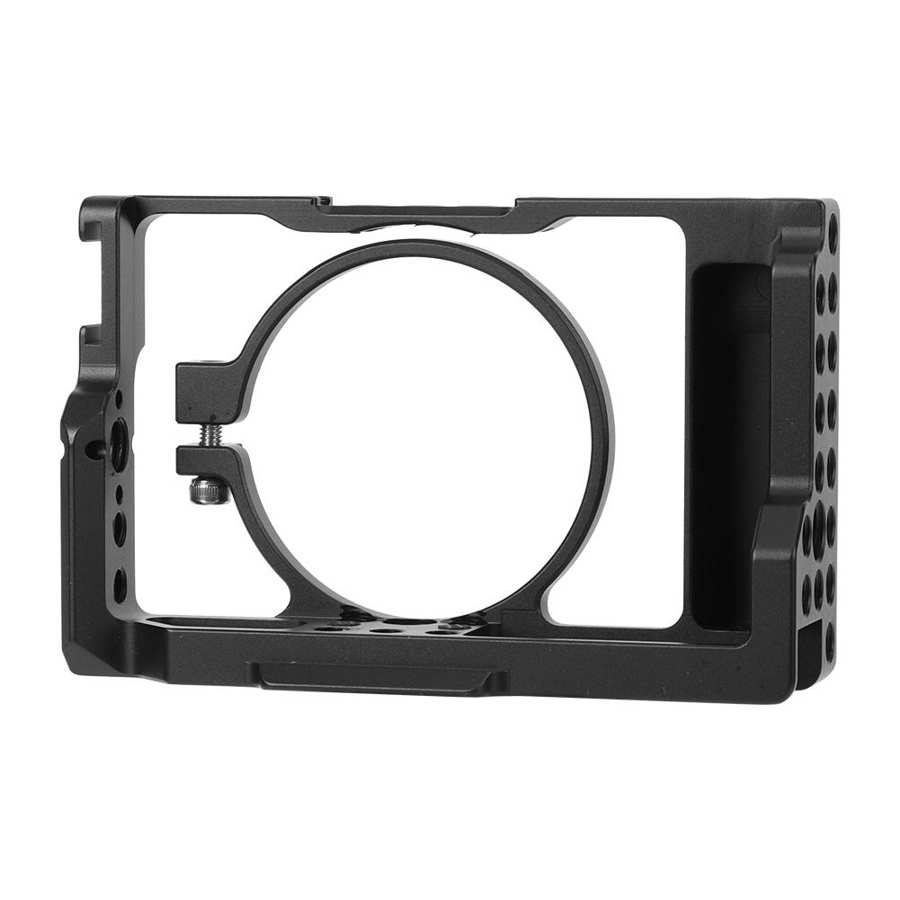 Fotografie Multihole Aluminium Camera Kooi Video Stabilizer Rig Voor Sony RX100 M6/M7 Mirrorless Camera 'S