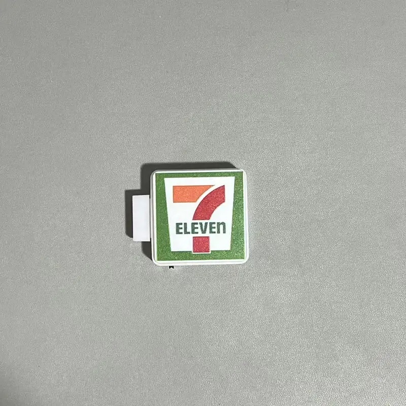 Mini Refrigerator Sticker Convenience Store Magnetic Light Box Display Board with Luminous Light Box Model Ornament: Red