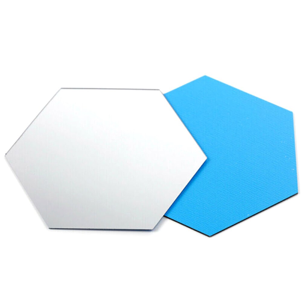 12/24 pièces 3D miroir Stickers muraux hexagone décor à la maison miroir autocollants Art mur décoration autocollants amovible salon décalcomanie