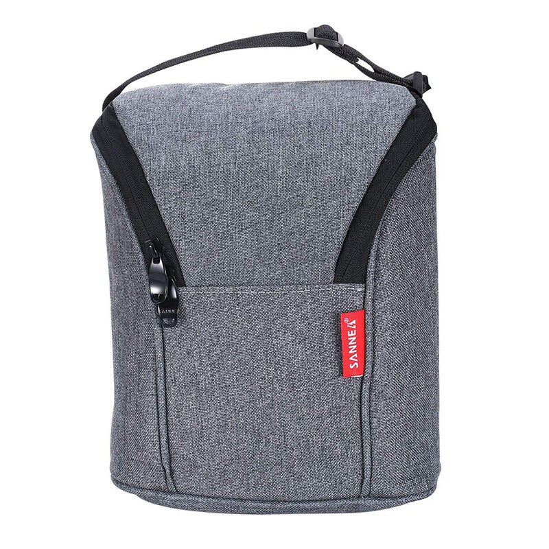 Insulated Mini Lunch Bag Lightweight Cooler Box for Women,Men & Kids Thermal Work Picnic Food Bag Tote Handbags,BPA Free: Grey