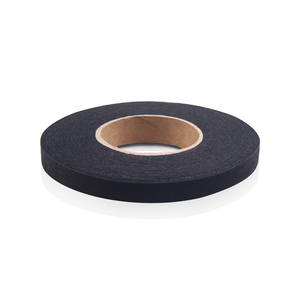 70yds/roll White/Black Double Faced Adhesive Fabric Tape Patchwork Interlinings Iron On Melt Omentum DIY Cloth Garment Accessory: 10mm Black001