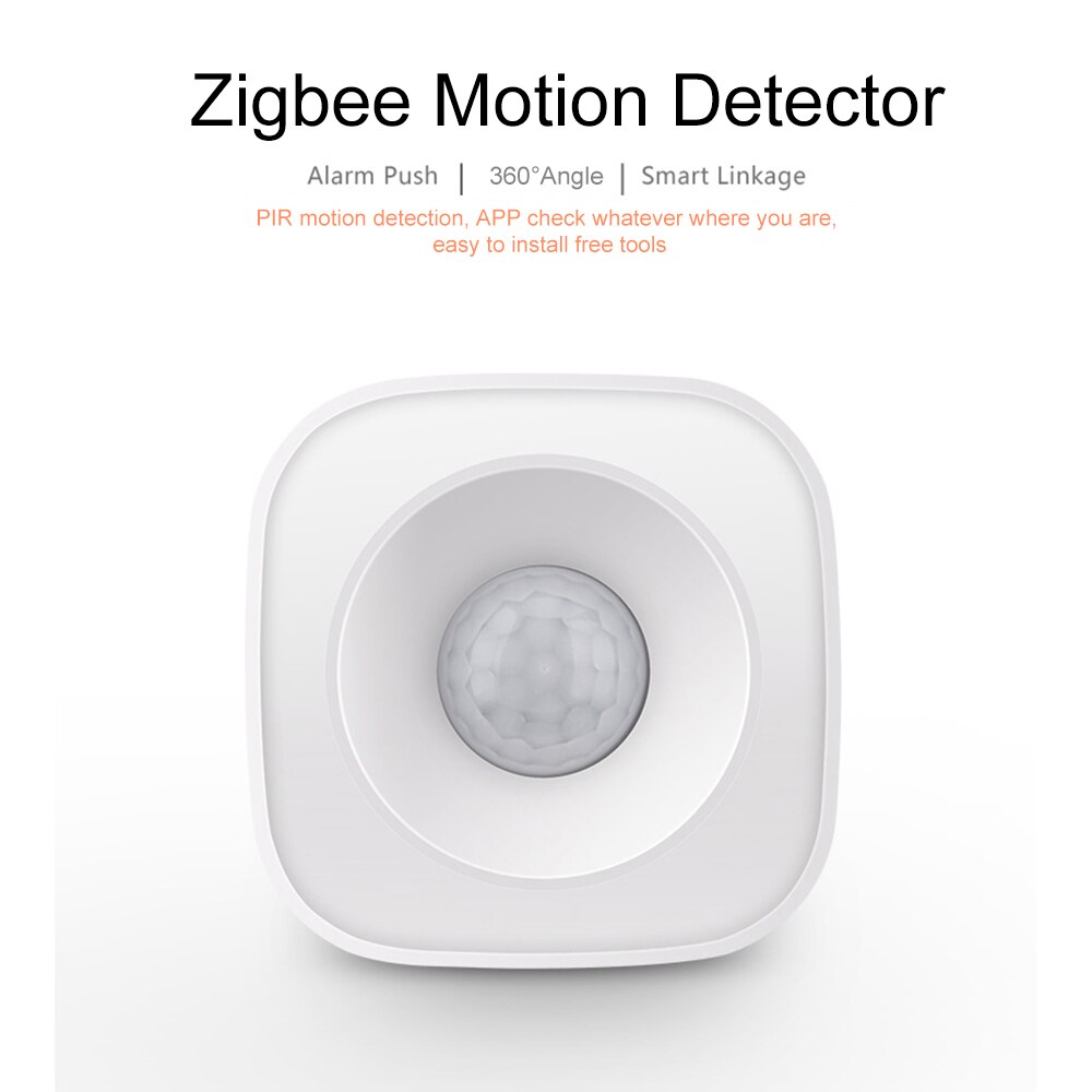 Tuya Powered ZigBee PIR Motion Sensor Wireless Passive Infrared Detector 360° Detection Angle Security Burglar Alarm Sensor Tuya