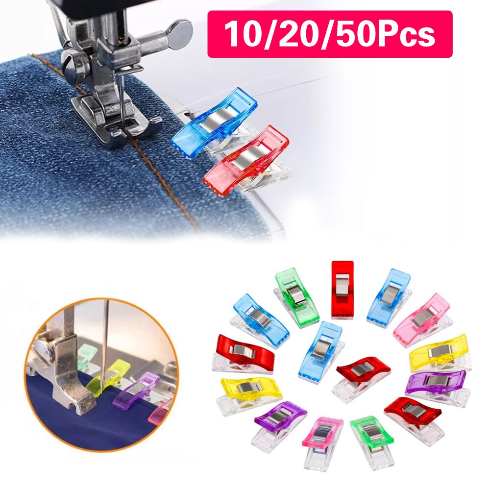 50/20/10Pcs Multicolor Kledingstuk Clip Patchwork Naaien Clip Plastic Klemmen Quilten Crafting Haken Breien Veiligheid Clip