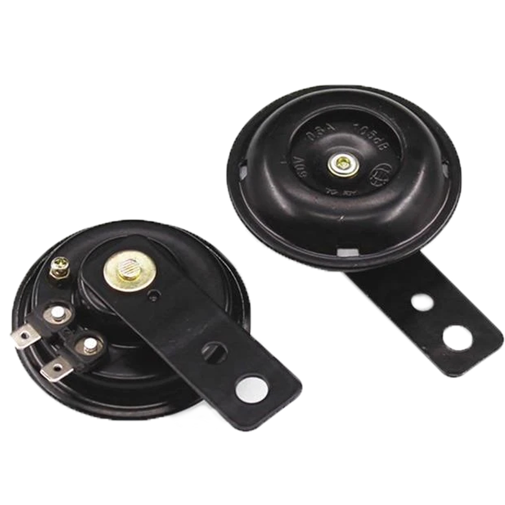 12V / 48V Waterproof Electric Bike Horn Electronic Loud Bell Trumpet 12V Pure Copper Coils General Iron Motorcycle Scooter Bell